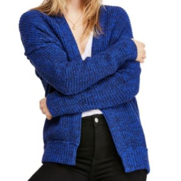 Free People Sweaters - 🎉Free People Royal Blue Gorgeous Cardigan